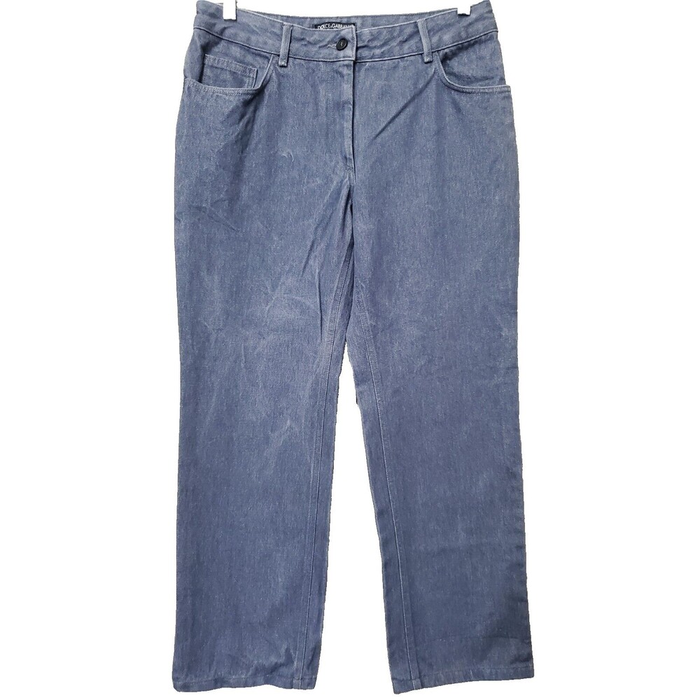 Dolce & Gabbana Basic Wide Leg Jeans Size EU 44 US 12